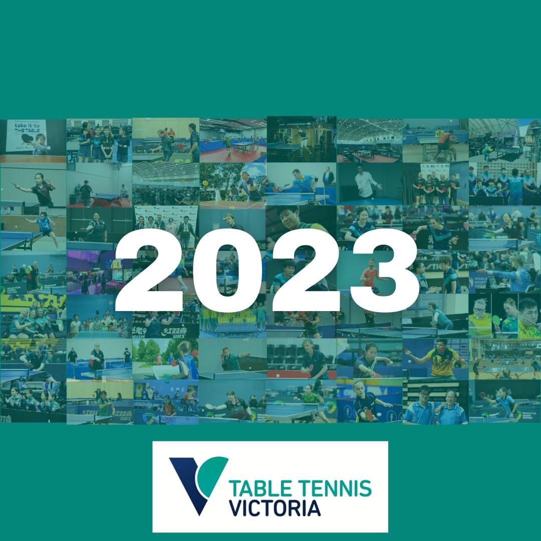 tabletennisvic's tweet photo. What a year 2023 was for Table Tennis Victoria. Bring on 2024!

From incredible competition results State and National, to exciting community events and updates from the TTV there is so much to reflect on and celebrate.  

To read the full summary:
https://t.co/rrR6L35XHD https://t.co/IX83Nvh3BP