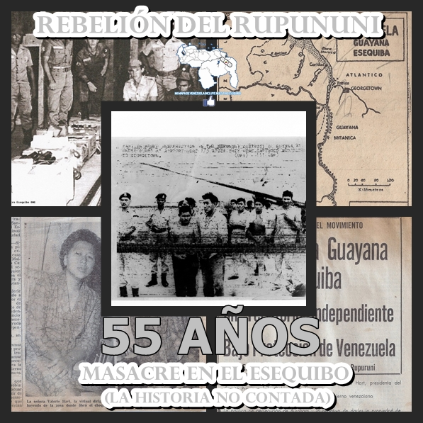 AntroCanal's tweet photo. Atención esequibanos: Mañana #2Ene se conmemoran 55 Años de la Rebelión del Rupununi y #MiMapa publicará todo sobre esa gran oportunidad que Venezuela tuvo en reivindicar nuestros derechos al Este de la Nación dada la necesidad de los pobladores al sur de esa Región. #1Ene https://t.co/jrbxbktIKy