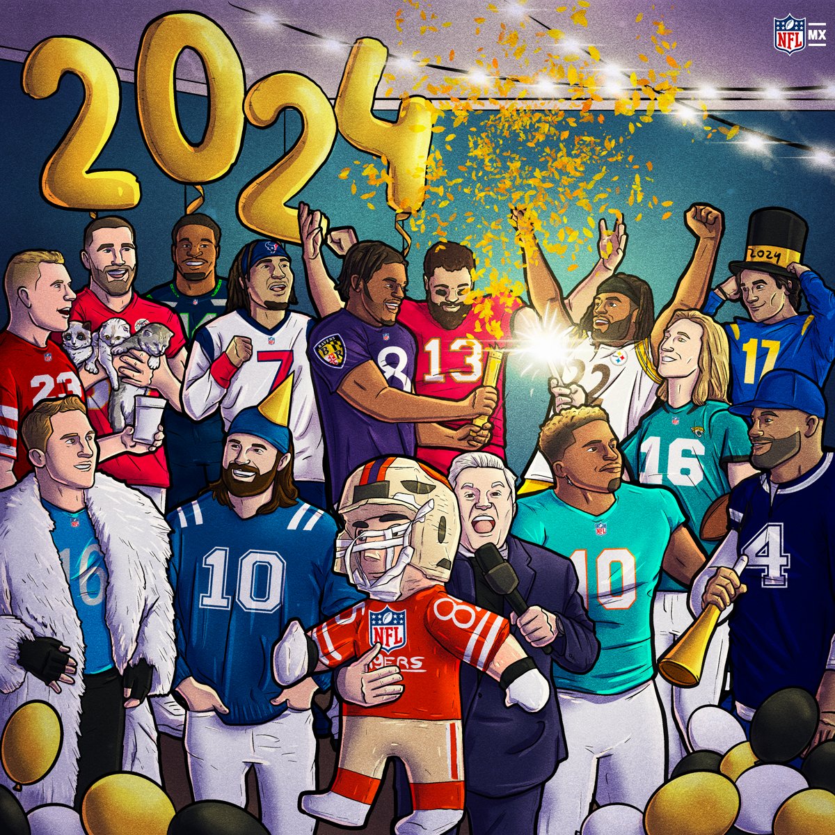 De parte de la NFL México, ¡Feliz año nuevo! 🥂🏈👏

#NFLMX