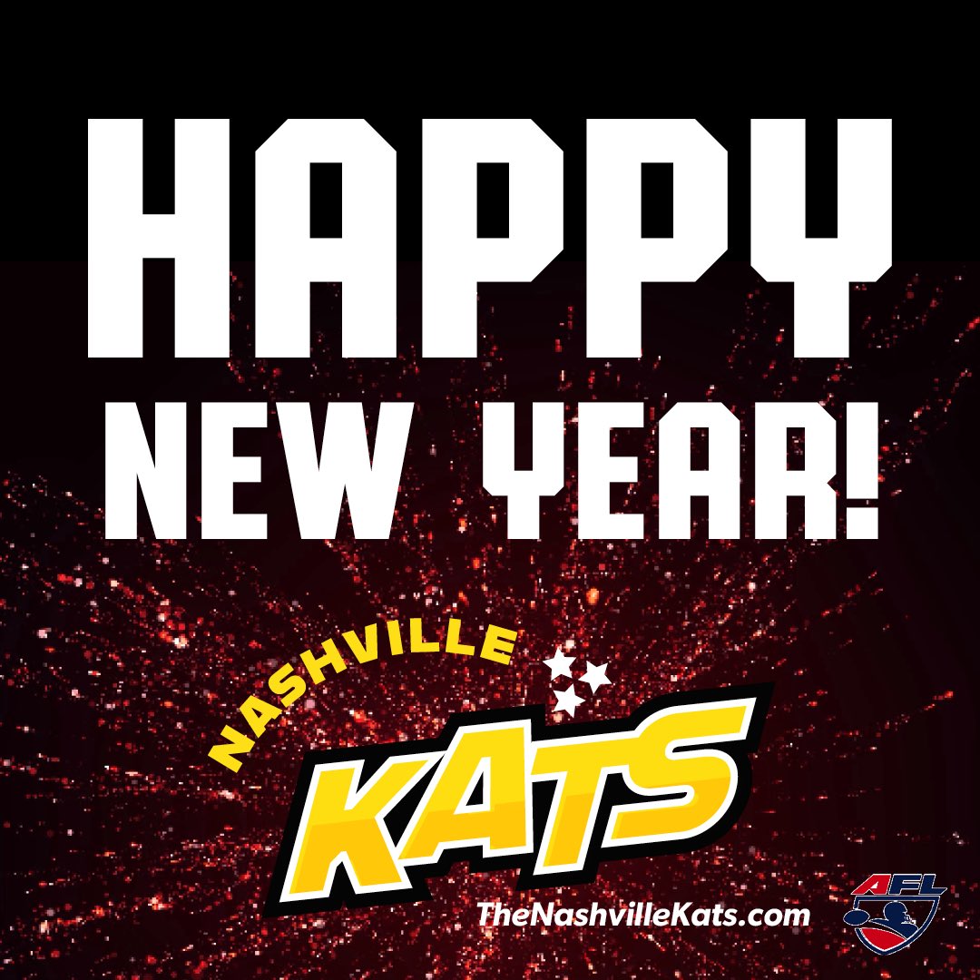 2024!! Let’s gooooo! 🏈💥🎉Happy New Year, y’all! #AFL2024 #TheKatsAreBack @OfficialAFL #arenafootball #NashvilleNYE #Nashville