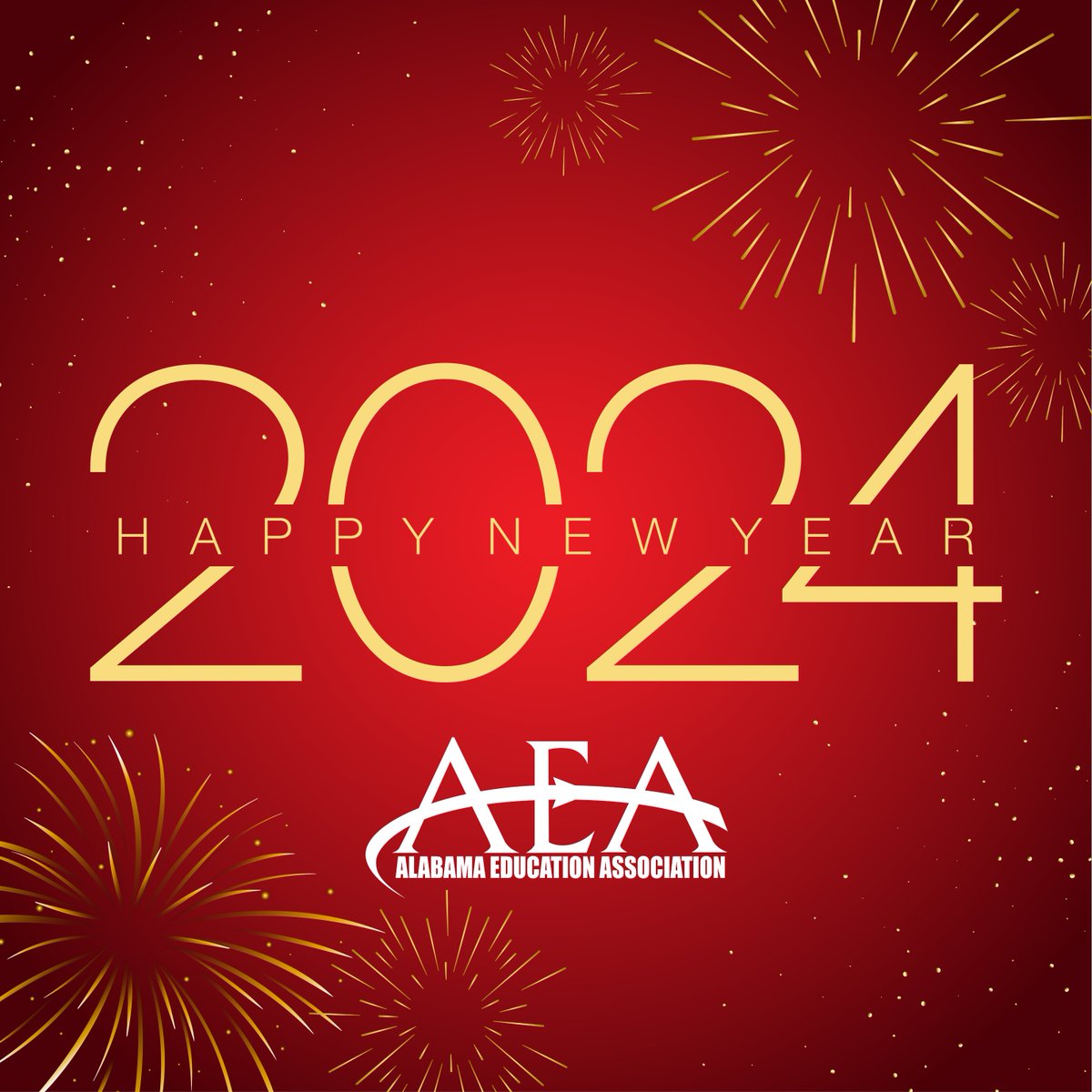 AEA wishes you a #HappyNewYear filled with joy, peace, and prosperity! We are so grateful for the hard work and dedication all educators brought to 2023, and we can't wait to see what we accomplish together in 2024! 🎉 #myAEA