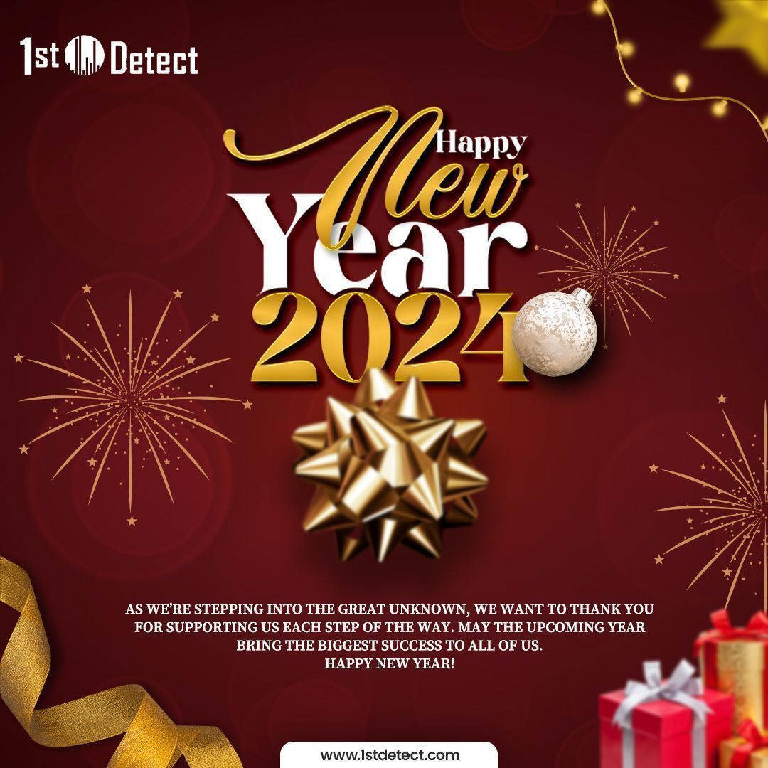 1stDetect's tweet photo. To our valued clients, thank you for choosing 1st detect as your partner. we look forward to another year of collaboration and success. wishing you a happy new year!

#happynewyears  #SuccessTogether  #ForwardTogether https://t.co/A1W9DKRwYE