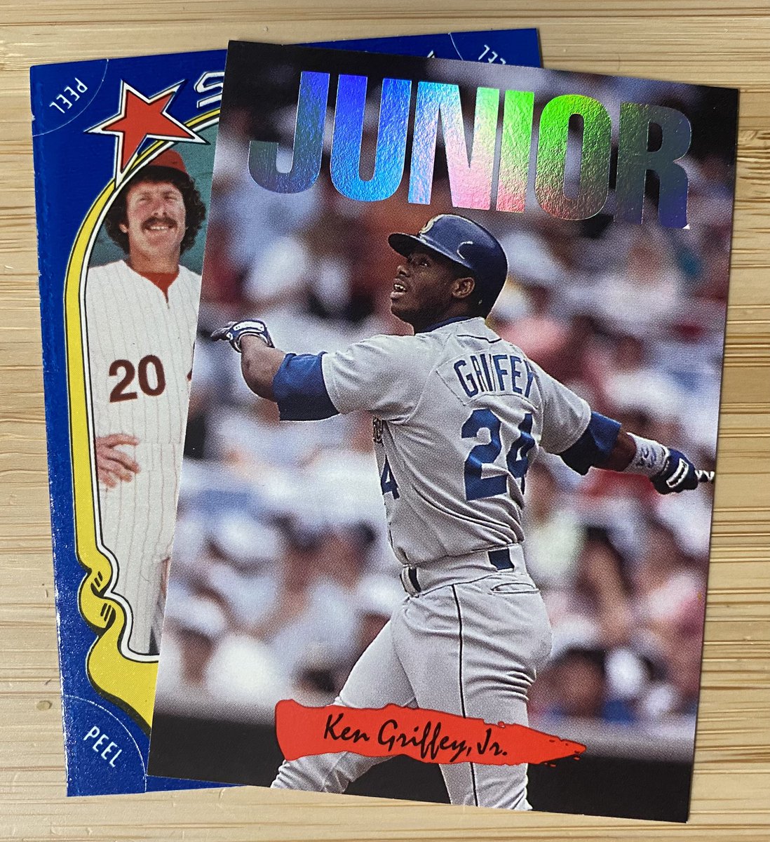 #RFcod: 1981 Fleer Star Stickers Mike Schmidt, 1993 Triple Play Nicknames Ken Griffey Jr happy 20/24 everybody!