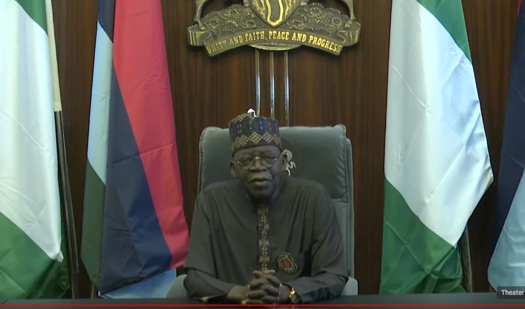 thecableng's tweet photo. Tinubu addresses Nigerians on New Year's Day! 

Dear Compatriots,

@officialABAT: "It gives me immense joy to welcome each and everyone of you - young and old- to this brand new year 2024. We must lift up our hands to Almighty God, in gratitude, for his grace and benevolence to our country and our lives in the year 2023 that has just gone by."