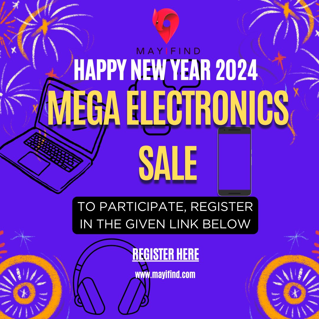 mayifind's tweet photo. HAPPY NEW YEAR , Start your journey with us to register the given link below
https://t.co/TcFrKSPUYs
.
.
.
.
.
#mayifind #happynewyear #onlinesale #onlinebuy #electronics #gadgets #newyearsale #discount #offer #sale #onlinebusiness #happy #new #year #fashion https://t.co/Uj2G5tjVcO