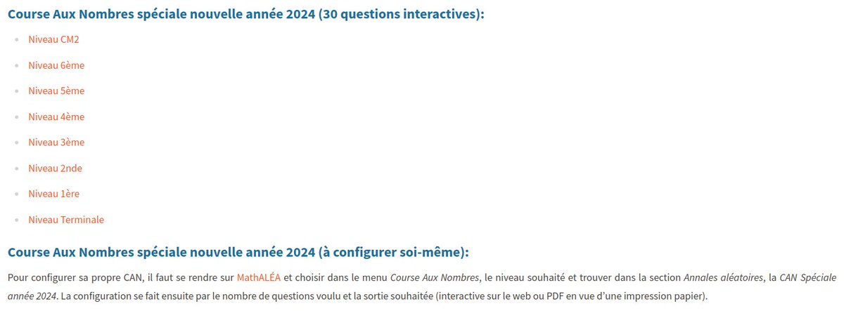 ElterEric's tweet image. @CoopMaths_fr vous souhaite une excellente année 2024. À cette occasion, le collectif a concocté une Course Aux Nombres Spéciale. Du cycle 3 au lycée, chacun devrait y trouver son compte en choisissant toute sorte de paramètres. Des infos sur coopmaths.fr/www/blog/. #HNY2024