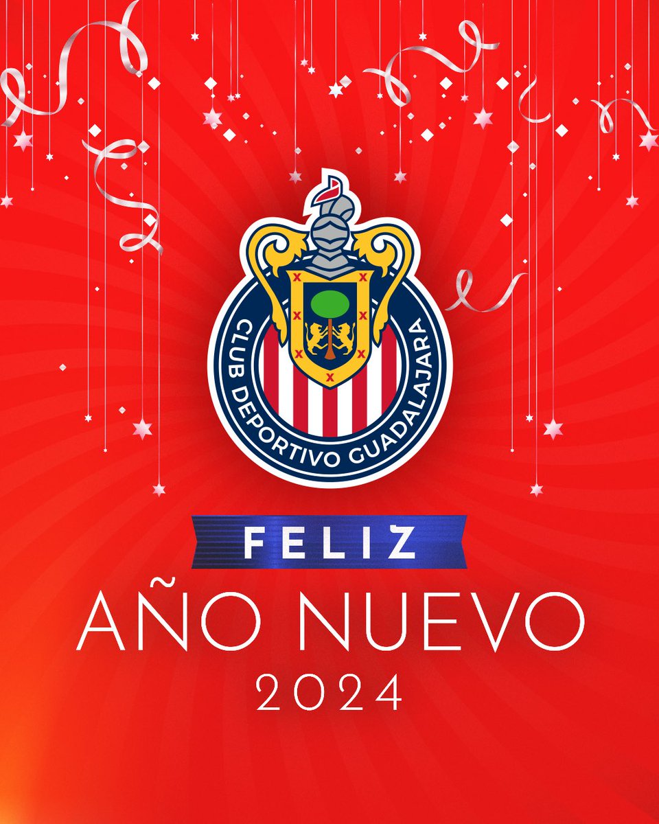 Chivas's tweet photo. 🍇 Por un 2024 Rojiblanco 🔴⚪️

🎇 ¡Feliz año nuevo, ChivaHermanos! 🐐 https://t.co/Ir5qtA0pqo