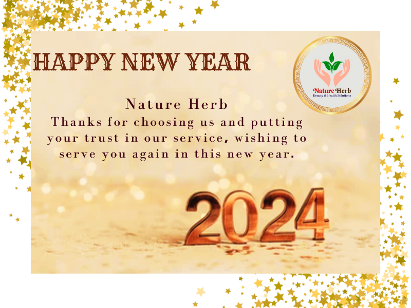 NatureHerb2's tweet photo. Happy New Year 2024 to all of you from Nature Herb Happy new year We would like to express our heartfelt thanks to all our wonderful customers https://t.co/eUXv1Uw3NG