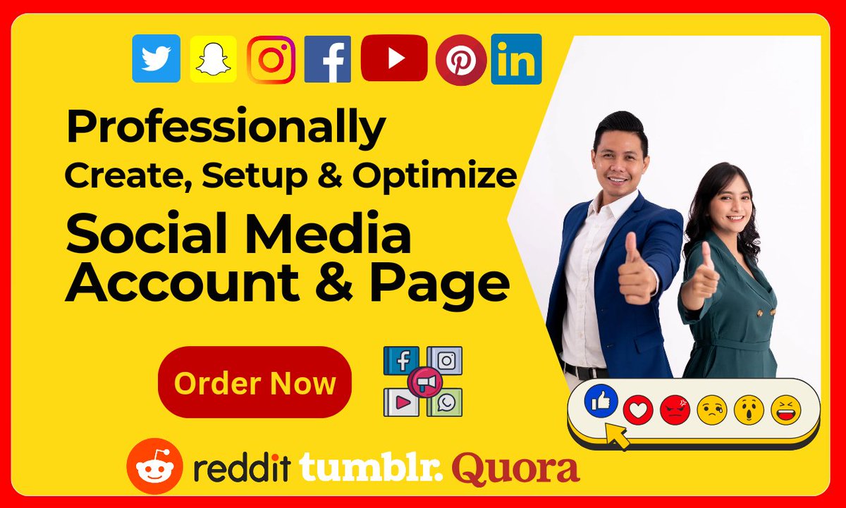 ✅fiverr.com/s/pZRp1y👈👈👈

Are you looking for a professional who can create, setup & optimize all social media accounts or
Business pages?
#socialmediamarketing 
#FACEBOOKACCOUNT 
#instagramaccount 
#TwitterAccounts 
#youtubechannel 
#linkedinprofile 
#businesspagecreate