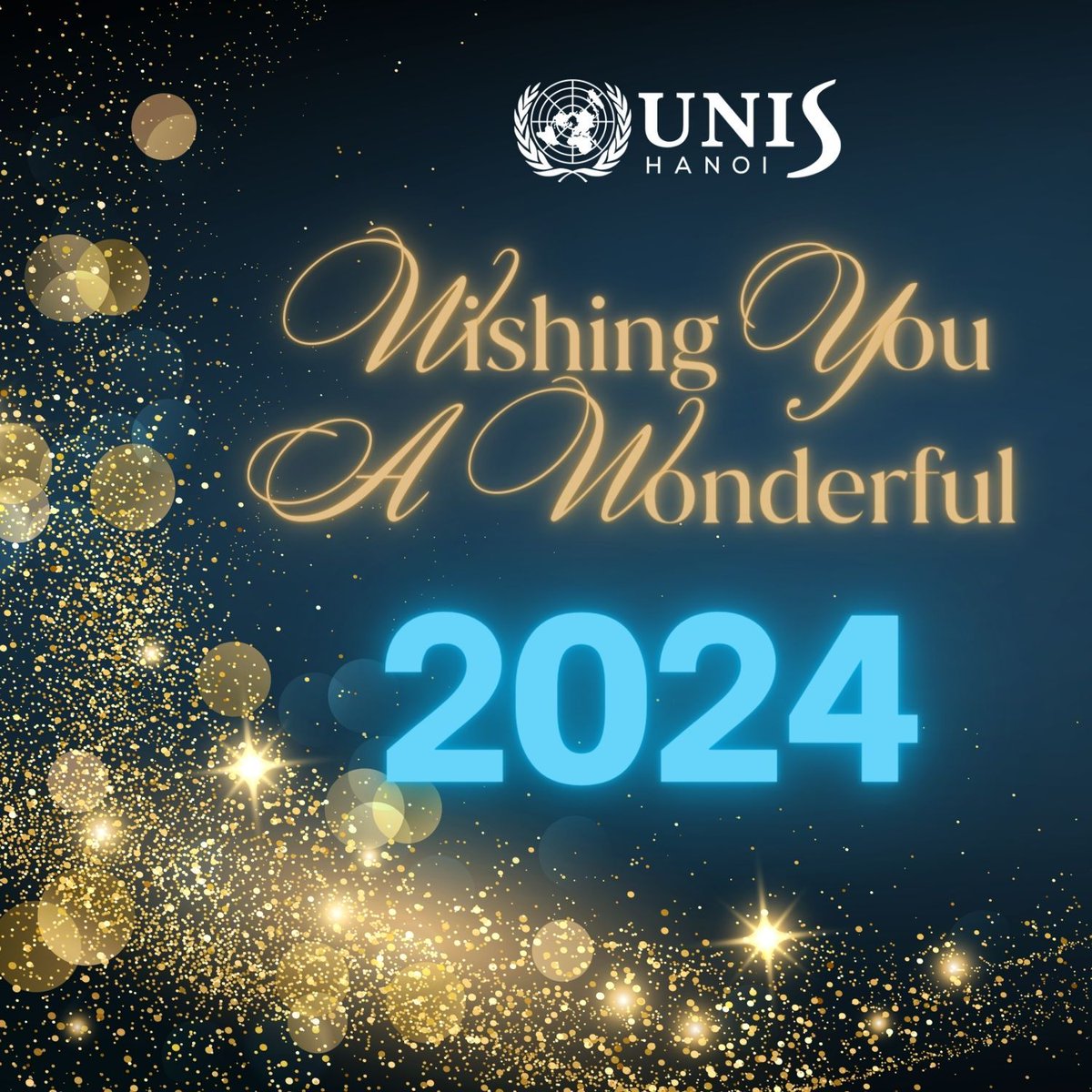 Wishing our global family a happy new year filled with joy, play, and boundless learning. We look forward to 2024—a year of learning, growing, and thriving! #UNISHanoi #LearningtoInspire #learngrowthrive