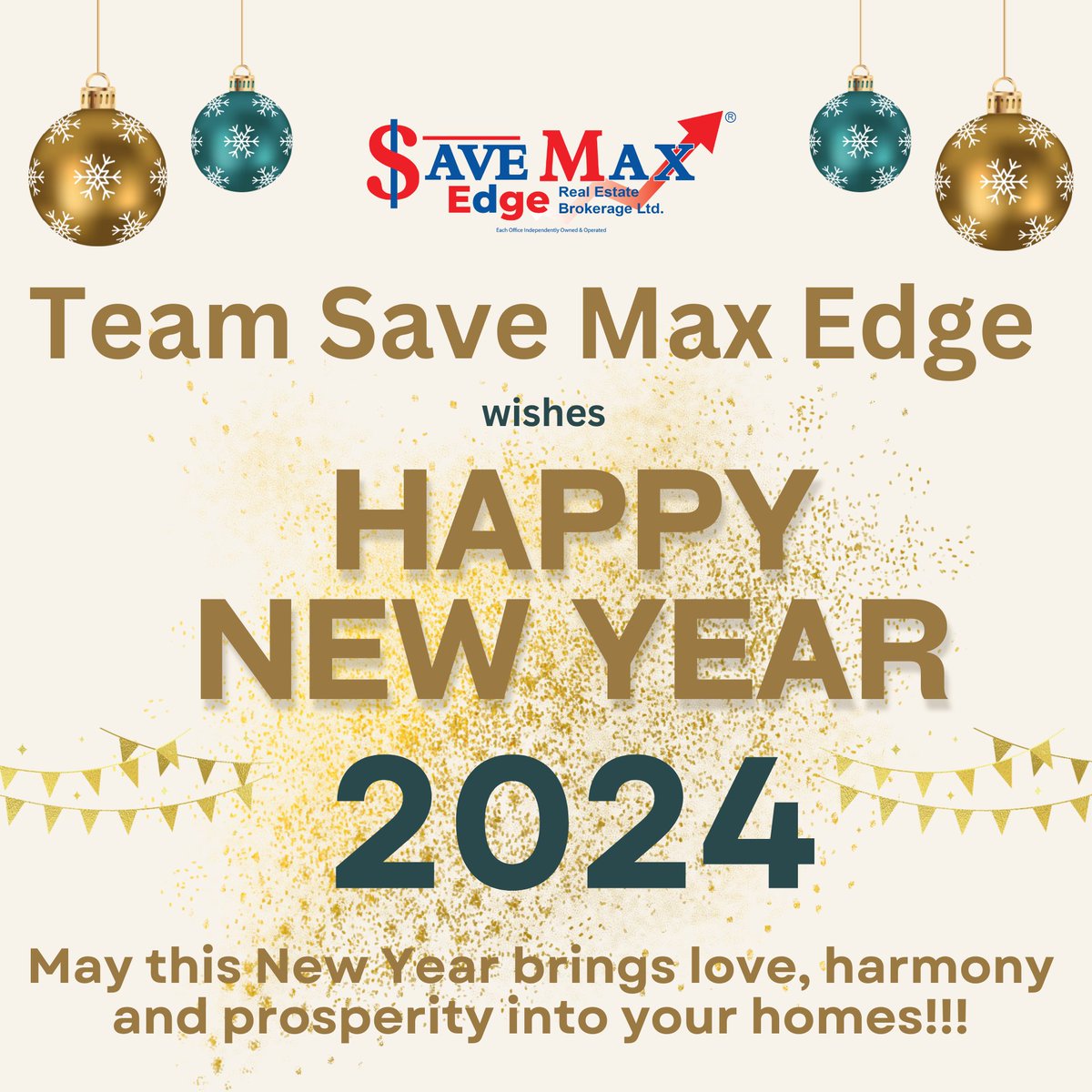 dchopra318's tweet image. Team Save Max Edge wishes you a Happy New Year 2024!!!

May this New Year brings love, harmony and prosperity into your homes!!!

#savemaxedge #team #happynewyear #wishes