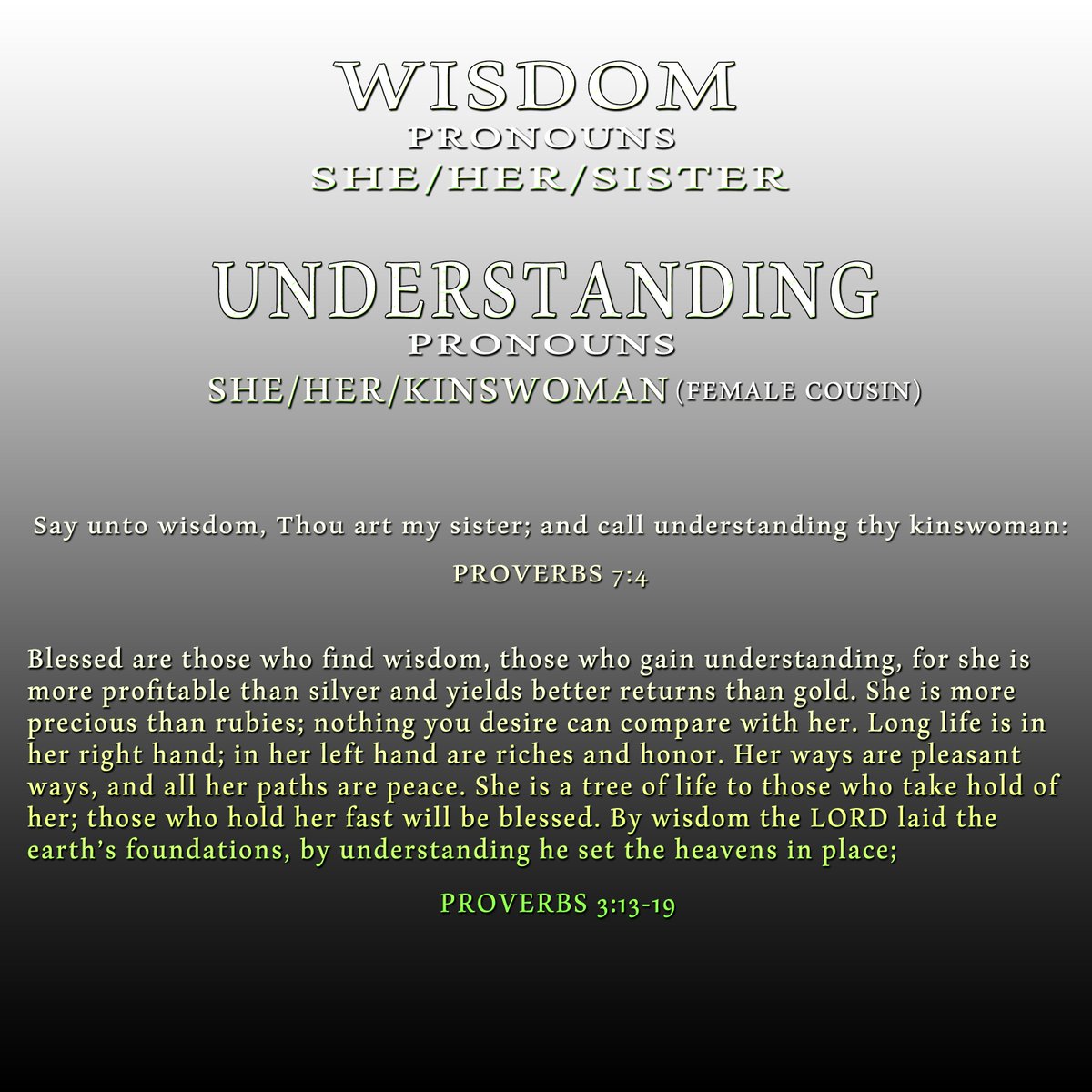 jacobword's tweet photo. WISDOM
UNDERSTANDING https://t.co/vnDJJ0Mmbi