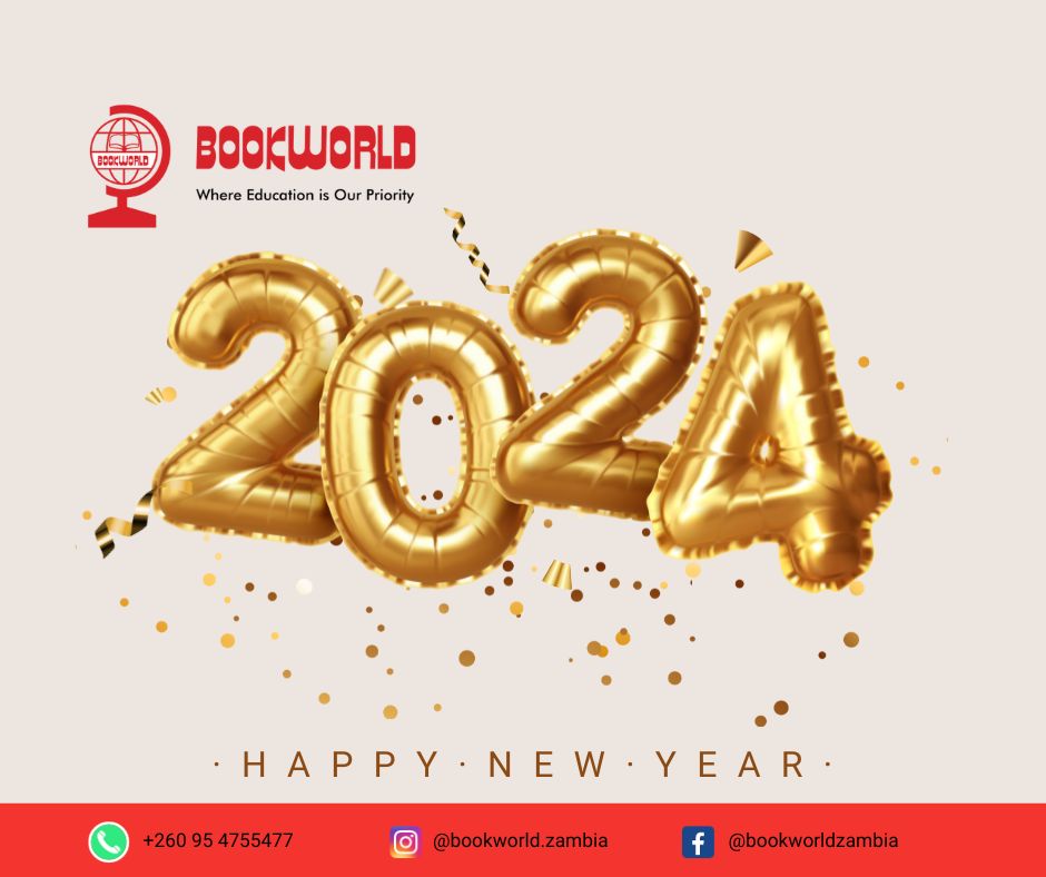 We would like to wish you all a Happy and Prosperous 2024. May this new year bring so many good things to you and your loved ones. 

#bookworldzambia #zambiasbiggestbookandstationerystore #backtoschool2024