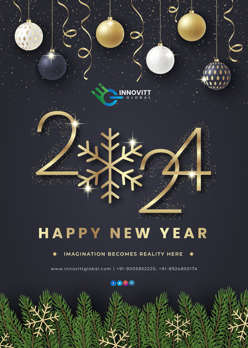 innovittglobal's tweet photo. Wishing you a New Year filled with joy, laughter, and endless possibilities. May it be a chapter of growth, success, and unforgettable moments!

#InnovittGlobal #happynewyear2024wishes #NewYearCheers #happynewyear2024 #softwaredevelopment #appdevelopment #digitalmarketingagency https://t.co/h8B44RQZPi