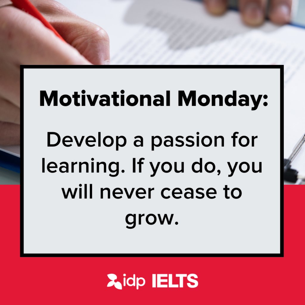 🌟 Kick-start your week with a dose of IELTS inspiration!

Every Monday, we're here to fuel your journey towards success.

Remember, each step you take brings you closer to your dreams.

#education #studyabroad #idpuae #idp #internationaleducation #idpeducation