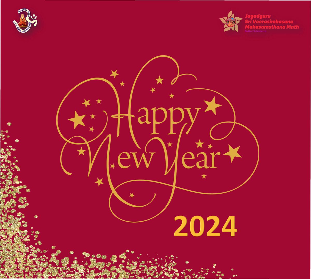 mahavidyapeetha's tweet photo. HAPPY NEW YEAR 2024
May this new year be filled with happiness, success and prosperity....
.
.
.
.
.
.
#srimath #sutturmath #jss #jssinstitutions #education #newyear #HappyNewYearWishes #Newyear2024 #2024 #mysore https://t.co/9vlk7GmNGz
