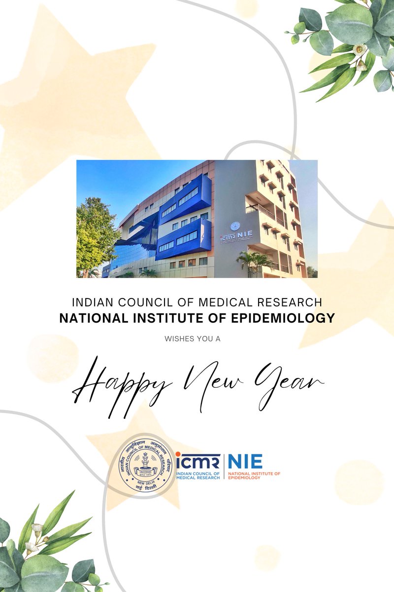 icmr_nie's tweet photo. As we bid farewell to 2023, we want to thank you for being a part of our community. We hope you have a wonderful new year filled with joy and success🥂

ICMR National Institute of Epidemiology wishes you a Happy New Year, 2024! #NewYear2024 

@ICMRDELHI https://t.co/bzdlbQDEoe