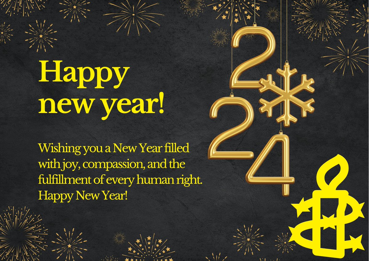 May 2024 be a beacon of hope, equality, and dignity for all. #HappyNewYear