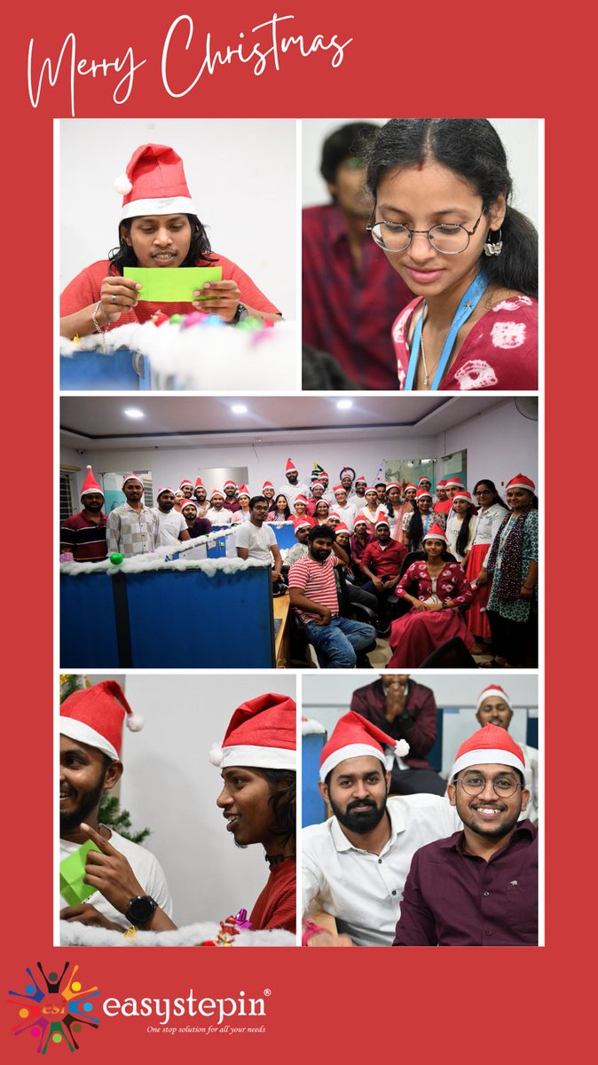 easystepin's tweet photo. @EasyStepIn'𝐬 𝐂𝐡𝐫𝐢𝐬𝐭𝐦𝐚𝐬 𝐂𝐞𝐥𝐞𝐛𝐫𝐚𝐭𝐢𝐨𝐧𝐬..!

#EasyStepIn #christmas2023 #celebrations #bangalorecelebration #bangaloreoffice #secretsanta #fun #joyatworkplace https://t.co/K3QyxnJRkD