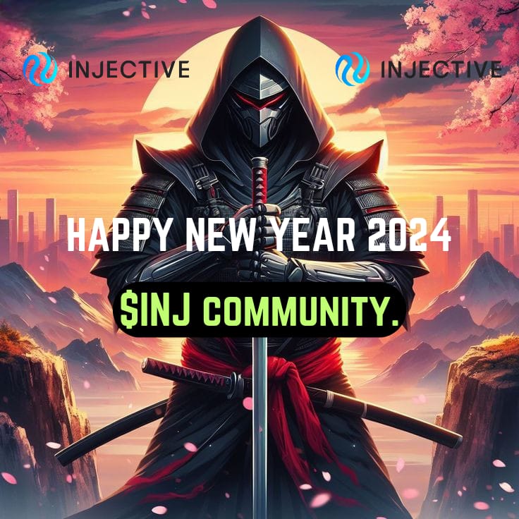 HoldHustler__'s tweet photo. βοΈGM Ninjas! Happy New Year to the whole #INJ fam!
Let's make 2024 the #YearOfInjective Buckle up, this Ninja Train ain't slowing down! We're so lucky to be here early, let's ride this wave together! π
#DoWell #NinjaStrong #Injective #Crypto #Blockchain #Web3
$INJ #btc https://t.co/gtWp1QkYOw