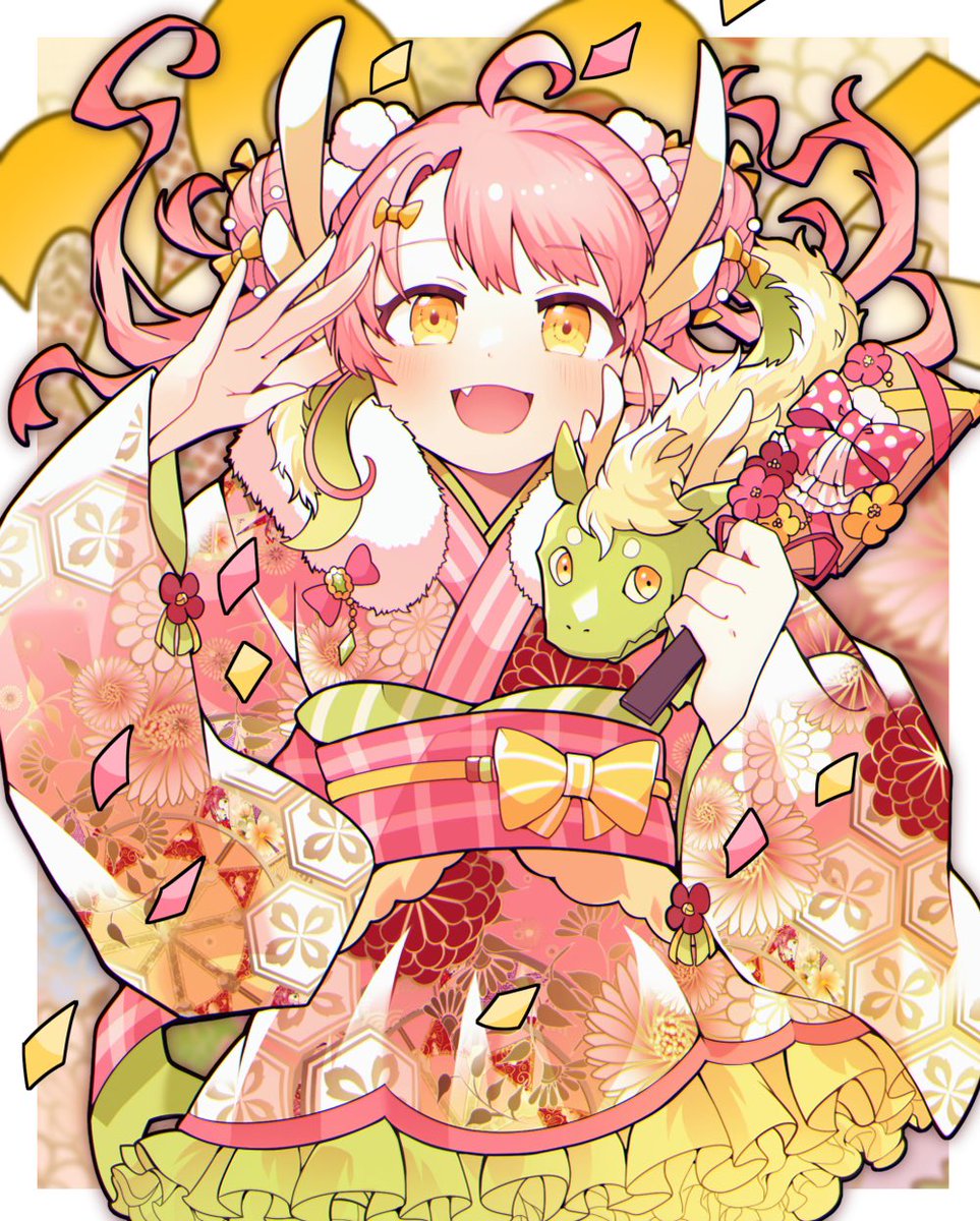 NEKOOON's tweet photo. TINAMIさんの今年の年賀状イラストを描かせていただきました！(実際に送られたものとは背景デザイン等が異なります！)
今年もよろしくお願いいたします〜🐲
https://t.co/tIqD9vW6X7 https://t.co/98uchy1nsd