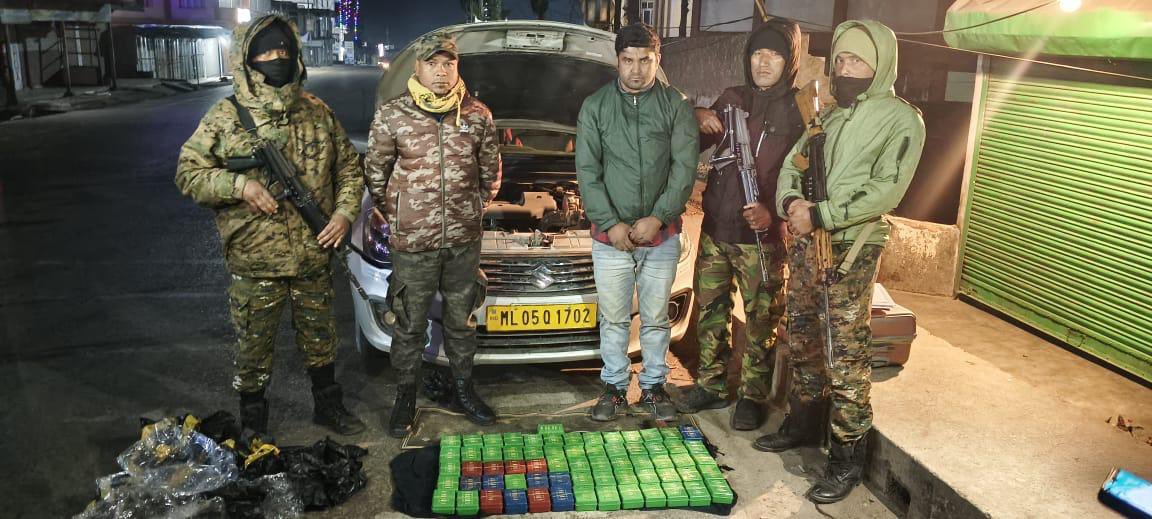 SangmaConrad's tweet photo. Kudos to @lrbishnoiips and the entire @MeghalayaPolice for a triumphant start to 2024! Their remarkable effort led to the seizure of Heroin worth Rs. 6 Crores at Khliehriat under @ejhpolice from a hardcore interstate drug trafficker along with a swift desire car.Further investigation is on.
As we embark on this new year,our steadfast determination against drugs remains unshaken. Let's forge ahead unitedly to realize the vision of a #DrugsFreeMeghalaya. 
@HMOIndia @Narcoticsbureau @ANI @PIB_India @proshillong @PIBShillong @DiprMeghalaya @DDNorthEast @airnews_shi