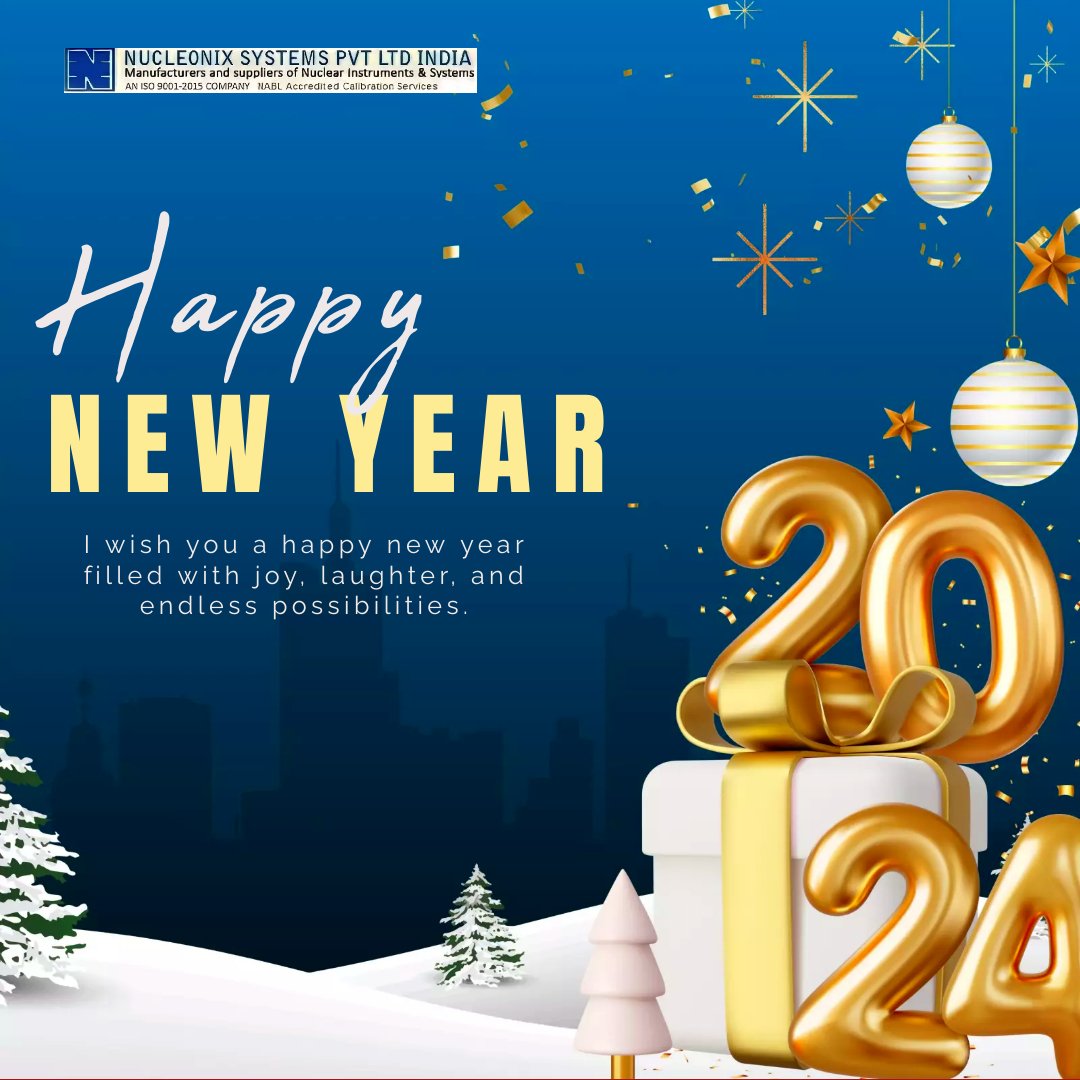 NucleonixSystem's tweet photo. Happy New Year to our amazing customers, dedicated employees, and valued followers! Wishing you joy, success, and prosperity in 2024. 

Thank you for being a part of Nucleonix Systems!
.
#NewYearWishes #2024Greetings #CustomerAppreciation #EmployeeGratitude #NucleonixCommunity https://t.co/tr9ko1dVYK