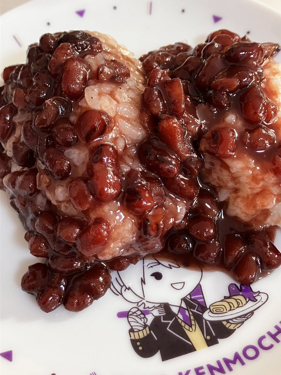 「餅米炊いたのでなんちゃっておはぎ」|たけチャンのイラスト