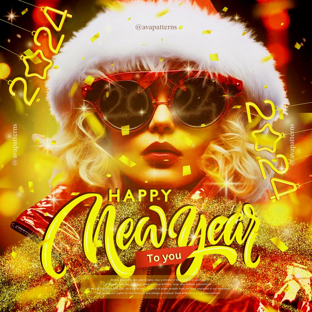 ava_patterns's tweet image. Happy New Year to you ❤️
Welcome to another 365 days of another lifetime that you have never experienced before.
Yeah, it's 1/1/24 and you made it here once again🔥
It's the Designer, Ava Patterns reporting Alive and well
Over‼️