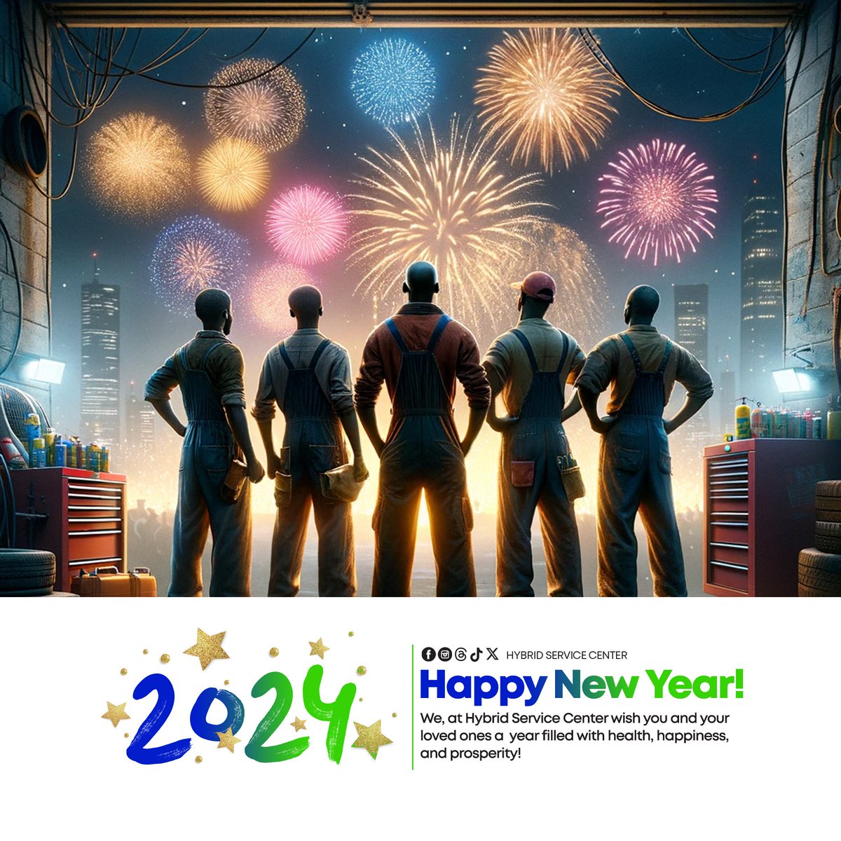 HSC_Nakuru's tweet photo. Happy New Year 2024 🎉 From Hybrid Service Center 🚗✨ https://t.co/0tWRjC3mJM