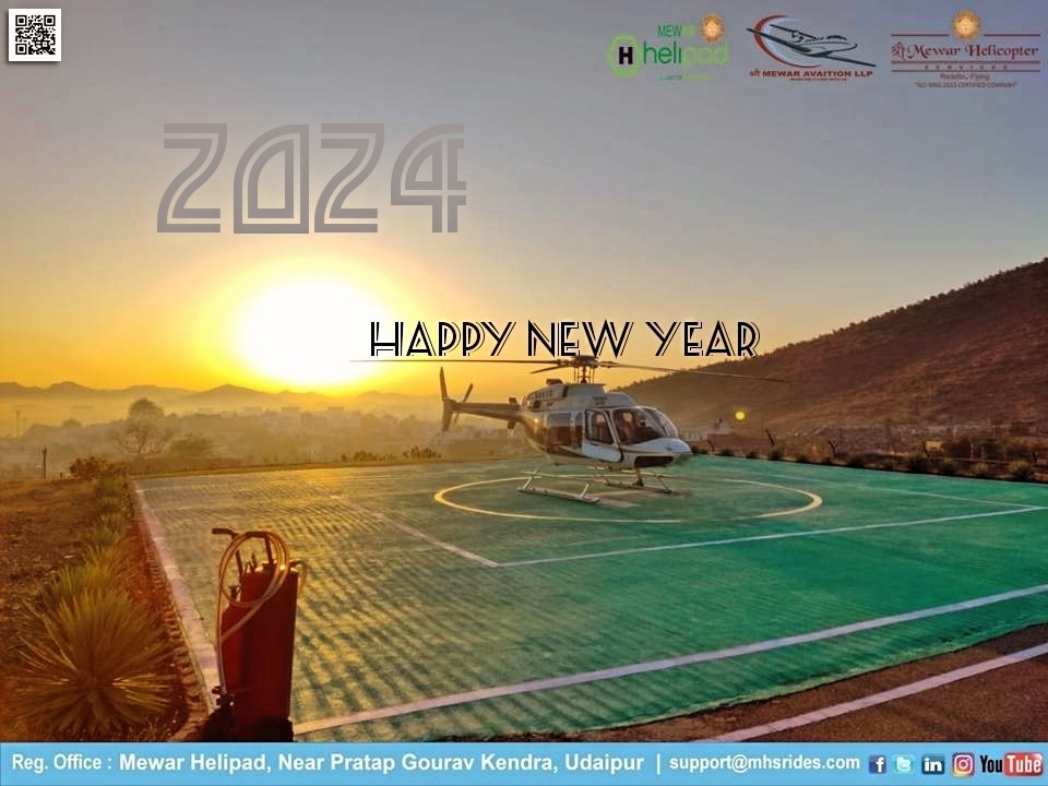 Wishing everyone a year full of happiness, Joy & GoodHealth #happynewyear2024 #teammhs #ShreeMewarHelicopterServices™ #YourReasonToFly® .
.
#shreemewaraviation #shreewarheliservices #mewarhelipad #newyear2024 #helicopterrajasthan #Rajasthan #Udaipur #helicopterjoyrides