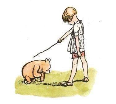 'Could a Bear be a Knight?' asked Pooh. 'Of course he could!' said Christopher Robin. And he took a stick and touched Pooh on the shoulder, and said, 'Rise, Sir Pooh de Bear, most faithful of all my Knights.' Pooh said 'Thank you,' and went into a dream. ~A.A.Milne #NewYearsDay