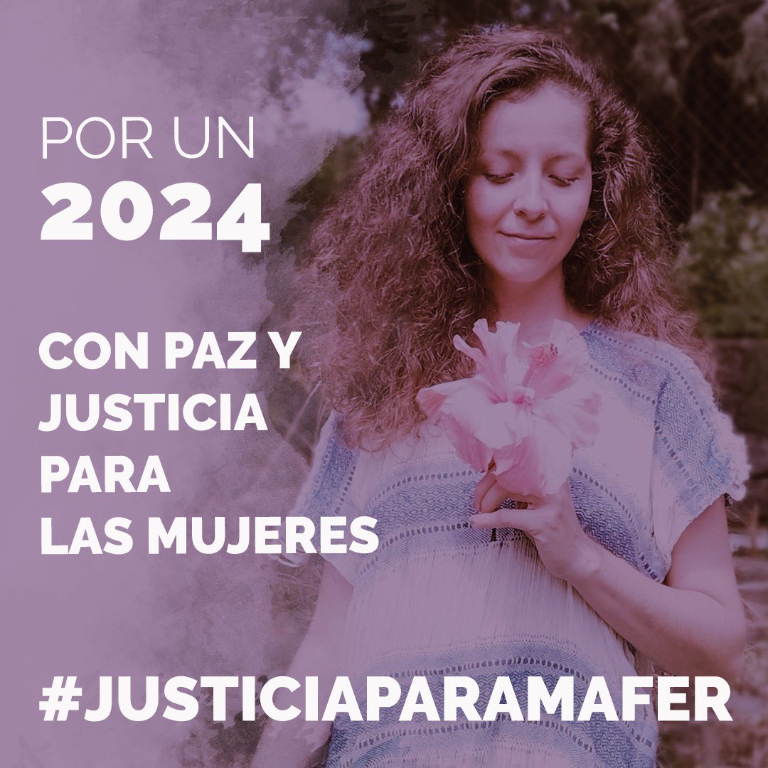 La tristeza está sobre nuestras esperanzas. 
La sed de justicia se alimenta.
#JusticiaParaMafer 
#NiUnaMás 
#NiUnaMenos 
Por un 2024 son asesinadas, con dignidad, con resistencia