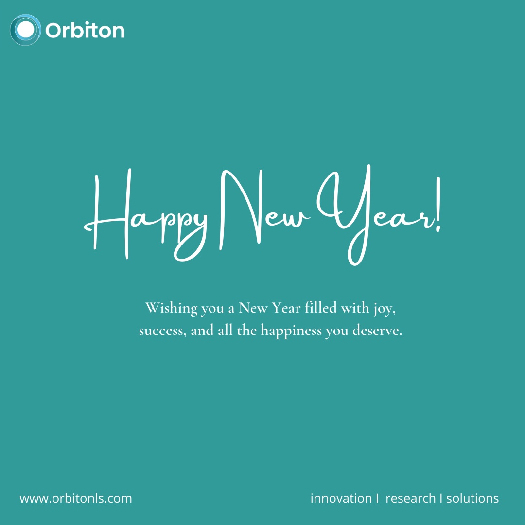 OrbitonLS's tweet photo. May the new year bring you endless opportunities for growth and success. Wishing you a very Happy New Year from all of us at #Orbiton https://t.co/67py97SS3b
