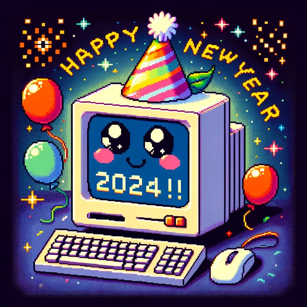 ChatGPTapp's tweet image. happy new year everybody! hoping to get smarter with you in 2024