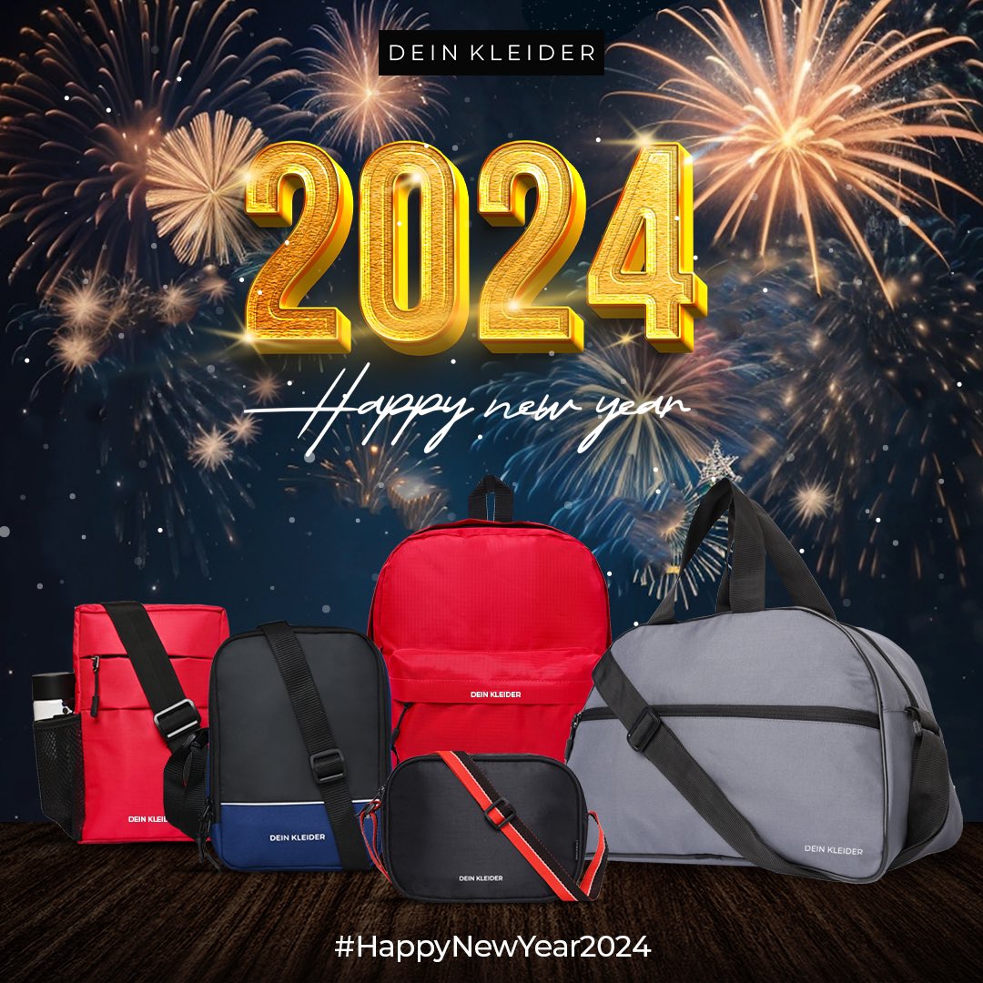 DeinKleider's tweet photo. Stepping into the new year with style, with our bags filled with dreams, goals &amp; and whole bunch of new adventures.

Team @DeinKleider wishes you all a very Happy New Year 2024.✨

#DeinKleider #HappyNewYear
#NewYear #NewYear2024 #NewYearSale  #WinterSeason #HappyNewYear2024 https://t.co/ihmrCHcqxh