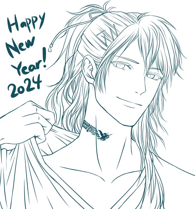 あけましておめでとうございます!!!今年は辰年なので、初描きは小竜くん&キュートな覗き竜で! 今年もフォロワーさんたちといっぱい交流できますように🙏どうぞよろしくお願いします🙇‍♀