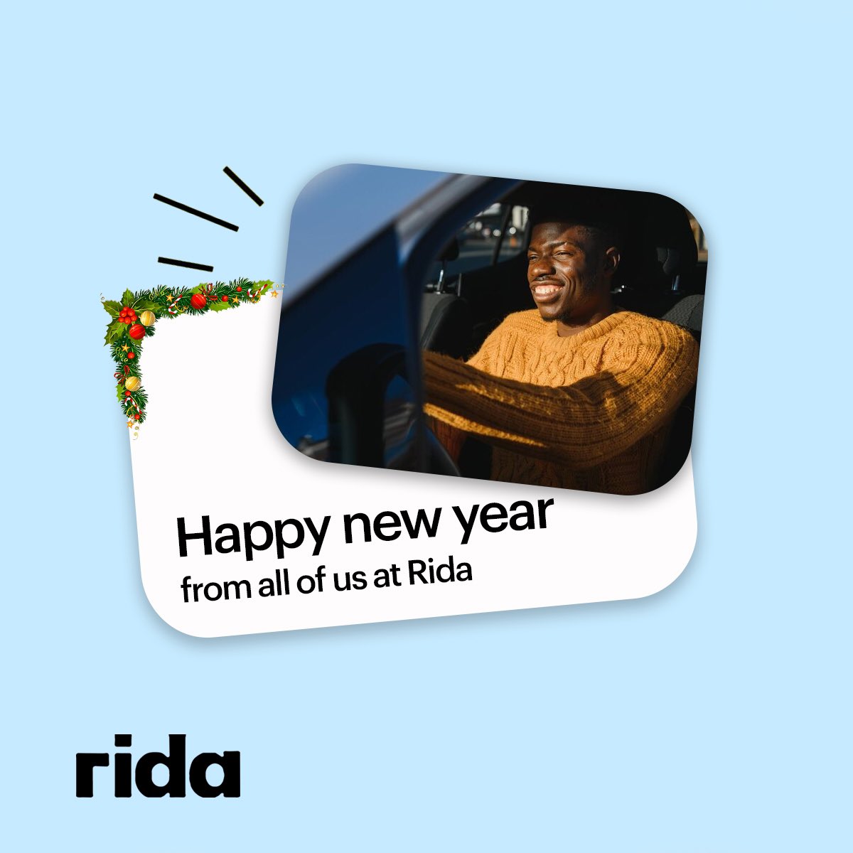 To new rides and a new chapter! Happy new year from all of us at Rida We wish you an amazing year filled with success and happiness. #RidaApp