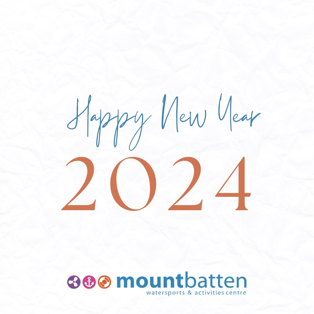 ✨ Happy New Year from all of us at the Mount Batten Watersports and Activities Centre ✨

We’ll be back open from 9am tomorrow (Tuesday 2nd January) for the 2024 season! 

Team MBC 💙