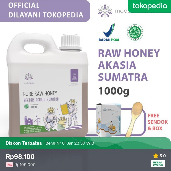 Ada diskon 10% nih jadi Rp98.100. Cek di Tokopedia, deh. Bentar lagi diskonnya berakhir, lho!
tokopedia.link/tj74wzhZZFb