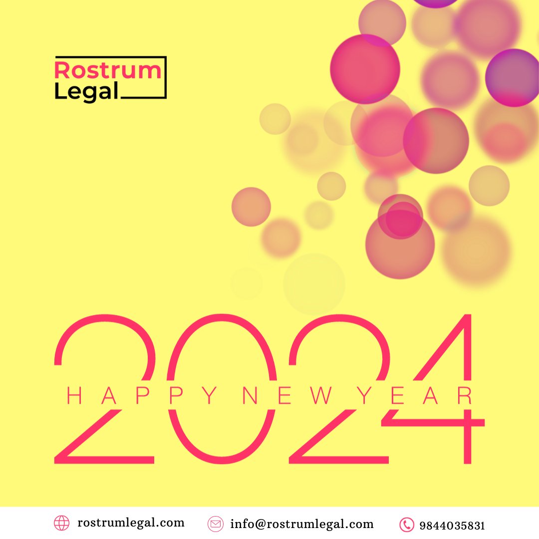 RostrumLegal's tweet photo. Happy New Year! Wishing you a year filled with new beginnings, success, and growth. Cheers to 2024! 🎉✨ https://t.co/o6QHPuoNV3