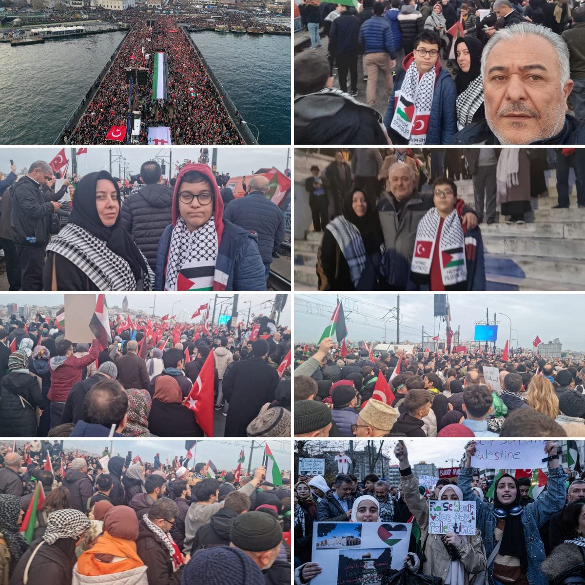 Raise Your Voice For Palestine  
“Filistin İçin Sesinizi Yükseltin”

Şehitlerimize Rahmet, Filistinli Kardeşlerimize Destek,  İsrail’e Lanet İçin Galata Köprüsünde Dualarımızı Gerçekleştirdik. 

"Bir Sabah Gelecek Kardan Aydınlık"
“Filistin İçin Sesinizi Yükseltin”
#ForFairFuture