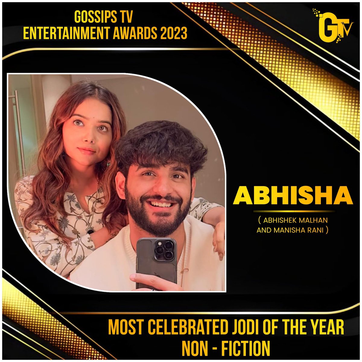 TheKhabriTak's tweet photo. Who is the most celebrated JODI of 2023 ??

- Retweet : #AbhiSha 
- Like : #TejRan 

Comment/Quote - Your favoiurite

#BiggBoss #BiggBoss17 

#KaranKundrra #AbhishekMalhan #TejasswiPrakash #ManishaRani 

Follow - @TheKhabriTak for more https://t.co/iPeINQ8Ht7