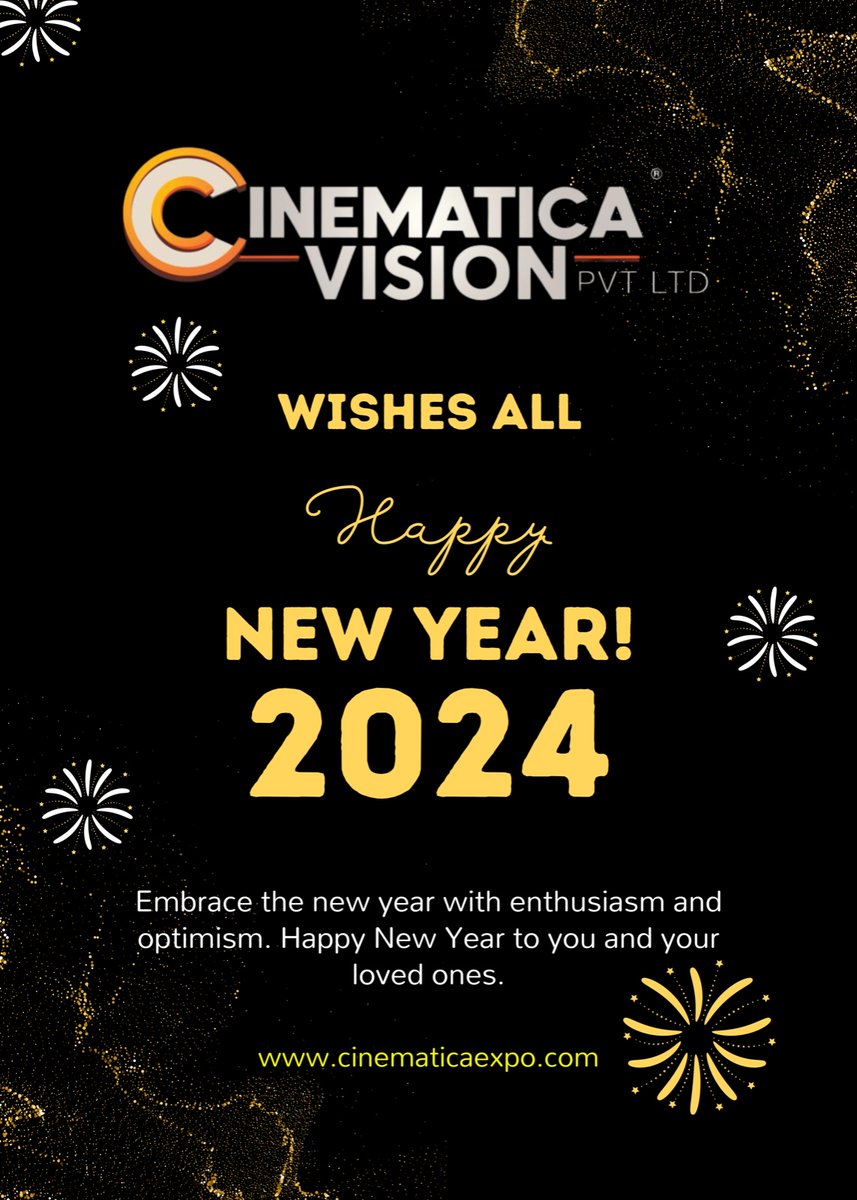 Embrace the possibilities, welcome the challenges, and make 2024 a year of personal growth and joy! #happynewyear2024 #newyeareve #joy #cinematicaexpo