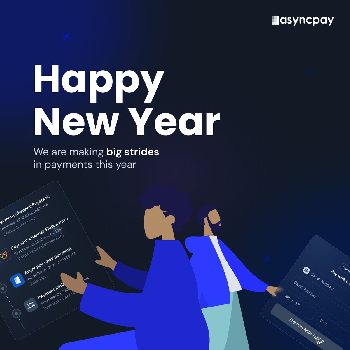 Ring in the New Year with Asyncpay's magic touch – where one integration leads to limitless payment celebrations! 🎉💸 

#NewYearSuccess #AsyncpayMagic