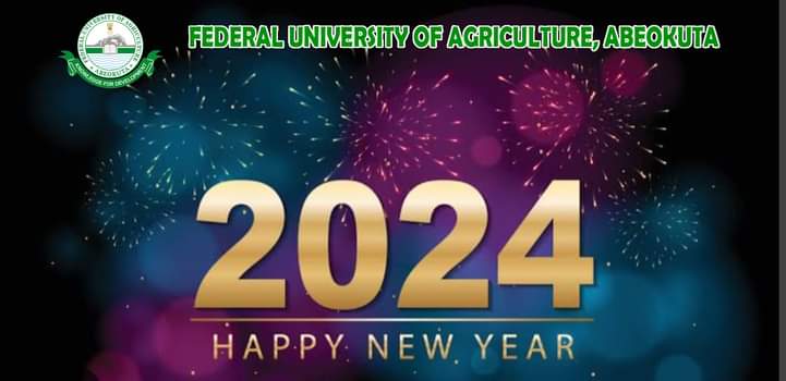 The VC, Professor Babatunde Kehinde, FGSN, FIHS, wishes all the University Community members a Happy and prosperous 2024 filled with success, fulfillment, boundless opportunities for learning, growth, and collaboration, including the joy of shared achievements.
Happy New Year!