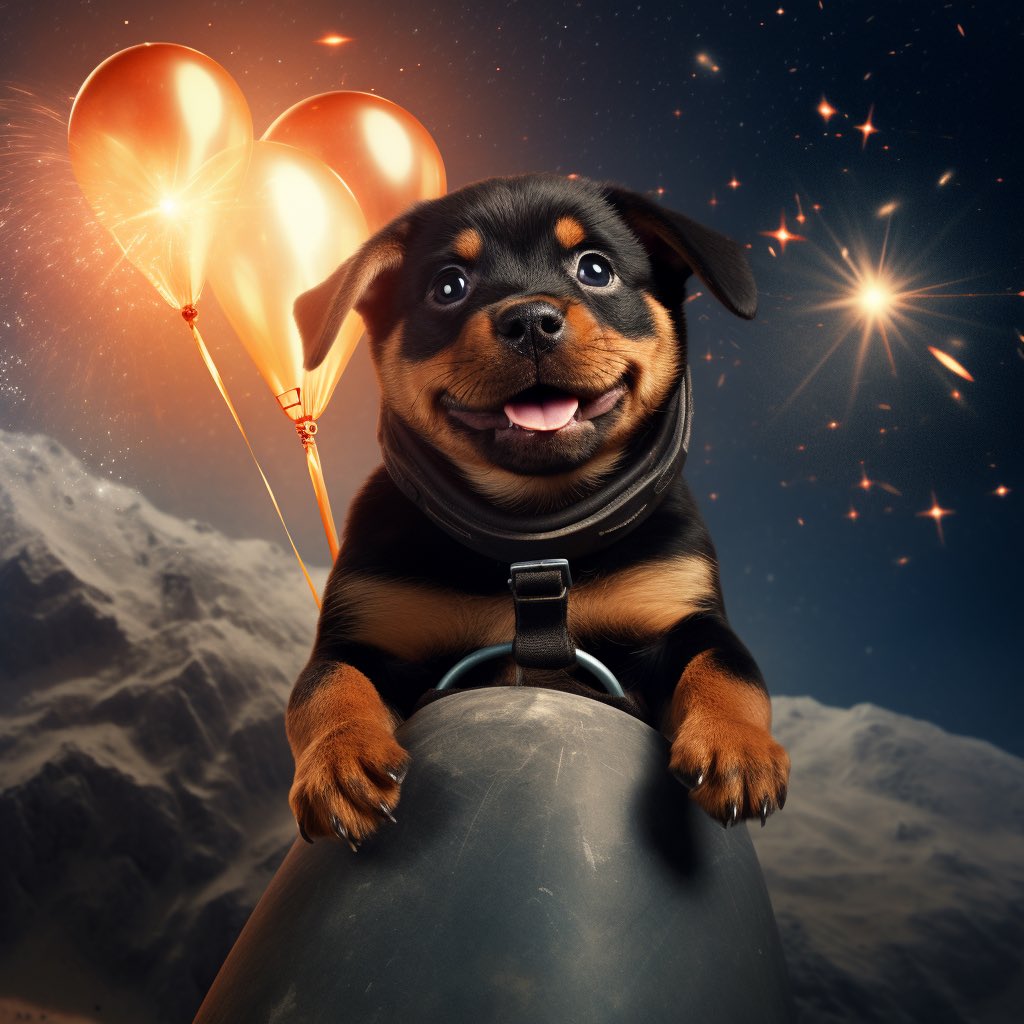 ROTTYCOIN's tweet photo. 🎉🚀 Wishing everyone a pawsome and prosperous New Year from the @rottycoin community! May the year ahead be filled with wagging gains, joyful barks, and crypto success! 🌟🐾💸 #HappyNewYear #Rotty #crypto  #CryptoCommunity #BTC #ETH #Shib #Doge #Pepe #Bonk #MemeCoins $rotty https://t.co/0GinB9gf12