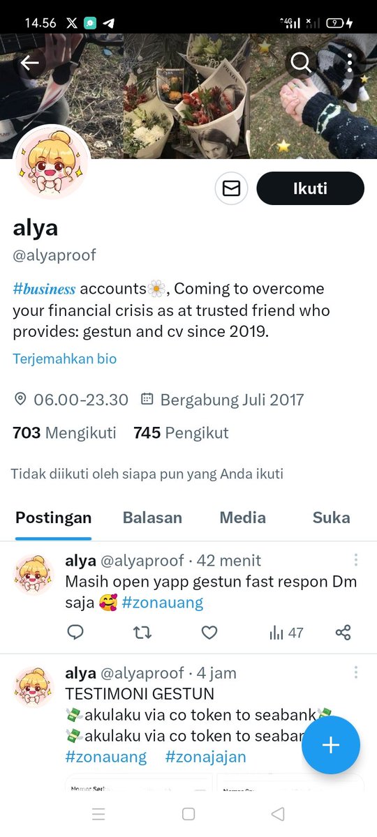 kyllarthr's tweet photo. Bismillahirrahmanirrahim...

SIAPAPUN YG KENAL ORANG INI BISA BANTU HUBUNGI ATAU KASI TAU AKU

@alyaproof  

PENIPUAN GESTUN PAYLATTER, 
UANG KU DI BAWA KABUR 2JT. 

Help rt like. https://t.co/hmOnI0J74H