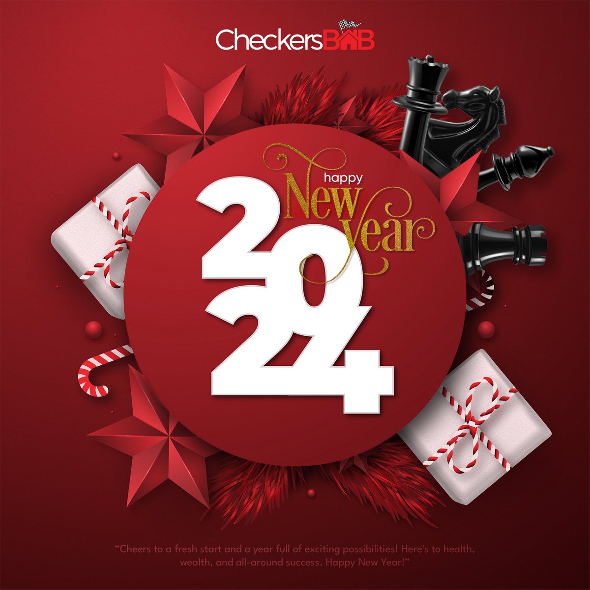 CheckersICL's tweet image. New Year, new beginnings, new aspirations, new hope, new opportunities. 
A new year is not just a new date but a renewed opportunity to try again, to dream again and start again.
CheckersBnB wishes you a wonderful and prosperous New Year filled with love, joy and peace. 🙏