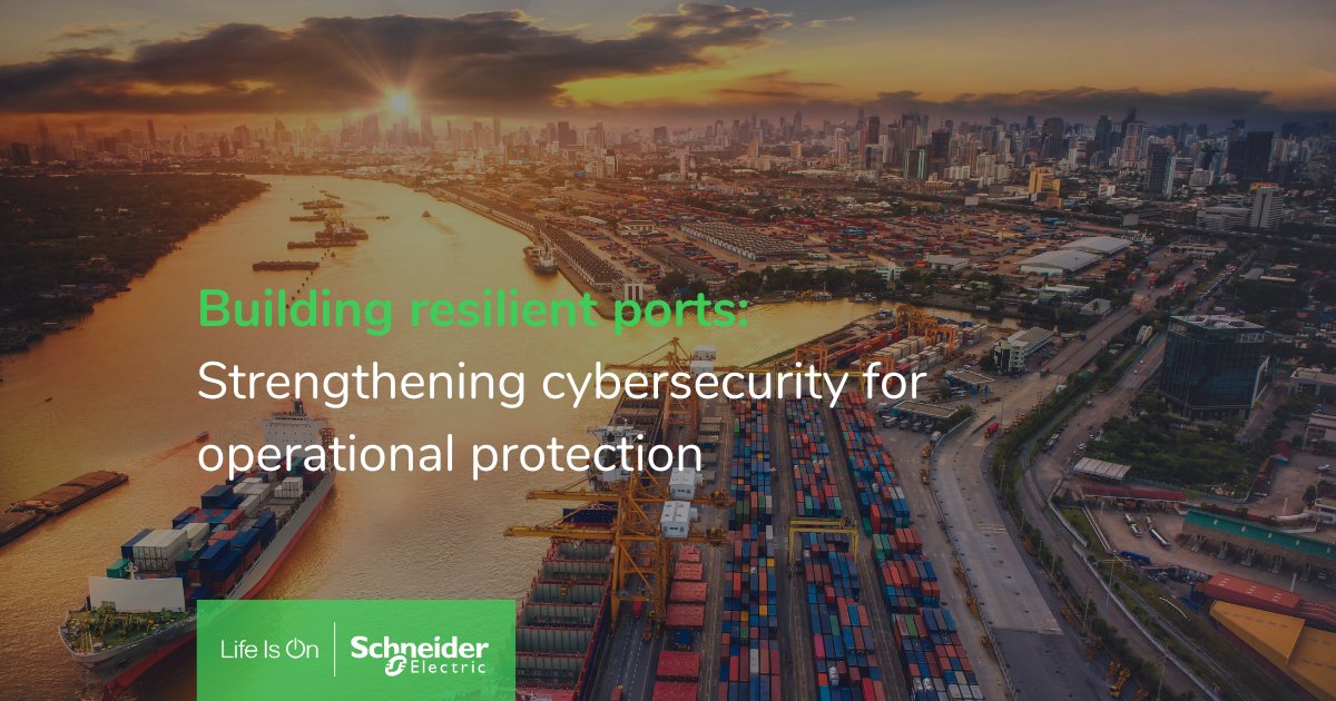 Ports are critical infrastructure, but there's a lack of standardized cyber-risk assessment. Learn how a holistic cybersecurity approach can help boost ports’ defenses. spr.ly/6015R5XE1

#Cybersecurity #Ports #LifeIsOn